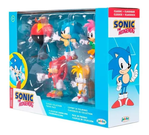 Boneco Sonic Jakks Pacific Sonic Classico Moeda 10