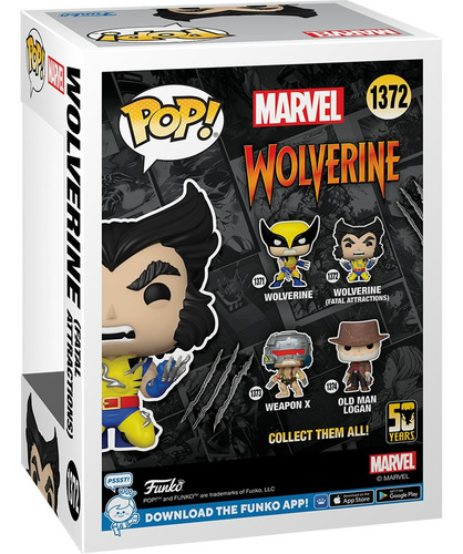 Funko Pop Marvel: Wolverine 50 Aniv - Wolverine Con Adamanti
