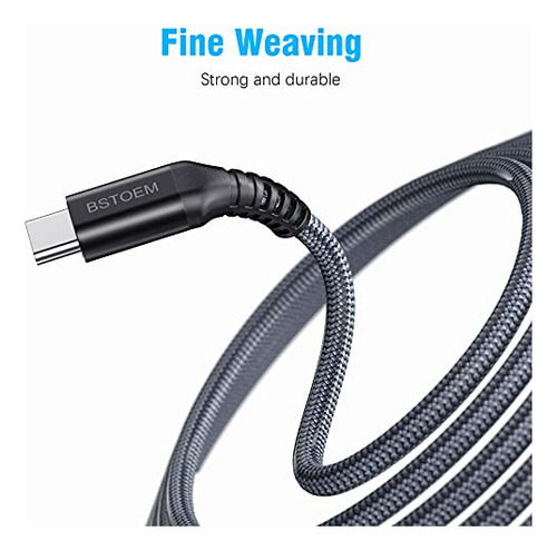 Cable De Carga C, Carga Rápida, Cable Usb C Largo, Cargador