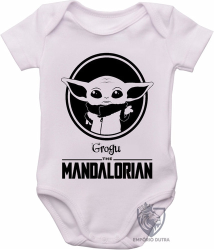 Body Roupa Criança Nenê Bebê Mandalorian Baby Grogu Yoda