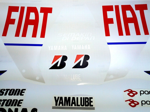 Kit Adesivos Moto Yamaha R1 2010 Lorenzo Fiat Ca-16026