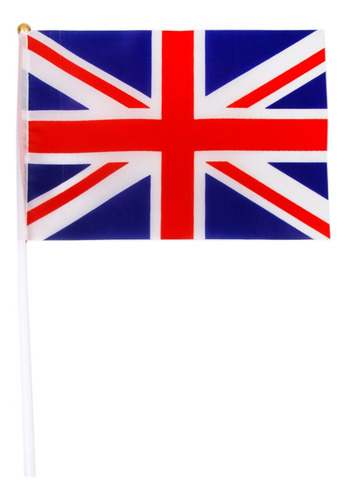 Banderas Del Reino Unido Peque?as 8x5 In Con M?stil 12 Uds.