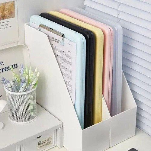 Caixa De Armazenamento A4 Folder Clamp Storage Box, Bloco De
