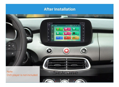 Marco Adaptador Fiat 500l Estereo Doble Din Frente Mrft028 A