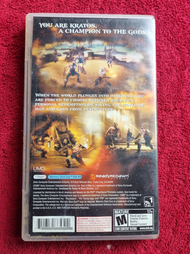 God Of War Chain Of Olympus Psp Original (Usado)