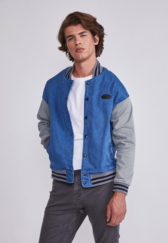 Chaqueta Hombre Azul Liviana Denim Sioux