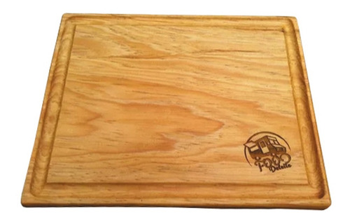 Plato Tabla Madera Carnes Asado 13x25cm Personalizado Gratis