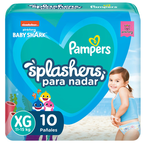 Pañales Para El Agua Pampers Splashers Género Sin Género