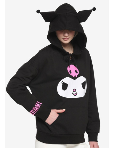 Sueter Kuromi Con Orejitas Sanrio Unisex Por Encargo 