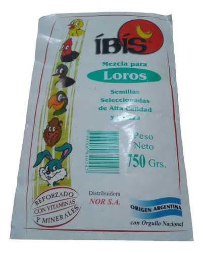 Alimento Para Loros- Ibis  X 750 Grs
