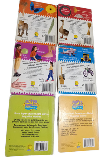 Libros En Ingles Y Español Para Niños Kit 6 Diferentes #2 (Usado)