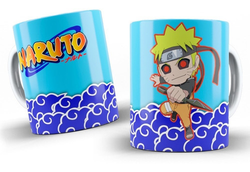 Taza Ceramica Naruto Zorro 9 Colas Kurama Naruto Shippuden