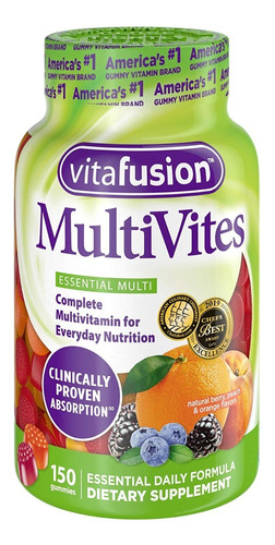 Gomitas Multivitaminico Biotina B12 Vitamina C A D E Eg V5 Sabor Frutas