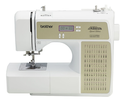 Máquina de coser Brother Project Runway Limited Edition CE1125 portable blanca 110V