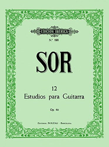 Libro 12 Estudios Guitarra Op.60