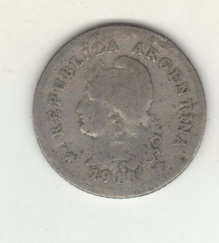 Argentina Moneda De Niquel De 10 Centavos Año 1918 - R