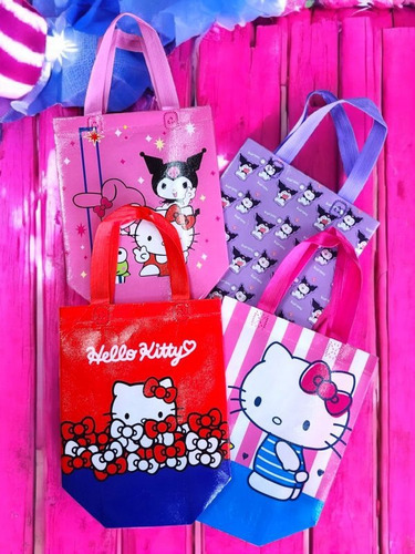 60 Bolsa Dulcero Hello Kitty Reutilizable Fiesta Regalo Bolo Varios Hello Kitty