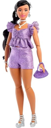 Barbie Muñeca De Estilo De Lujo #8 En Top Morado