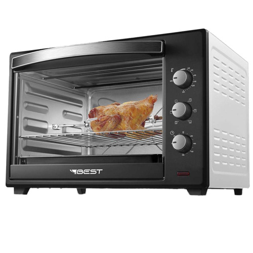 Forno Elétrico 60 Litros Best Plus Preto E Branco 220v