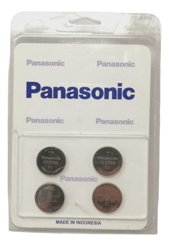 Pilas De Litio Panasonic Cr2032 3v Paq. 4 Pzs