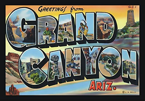 Imán Para Nevera ''greetings From Grand Canyon, Arizona''