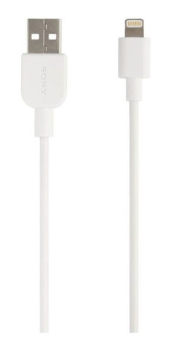 Cable Sony Lightning iPhone Usb A Blanco 1m 2.4a Cp-al100/wc