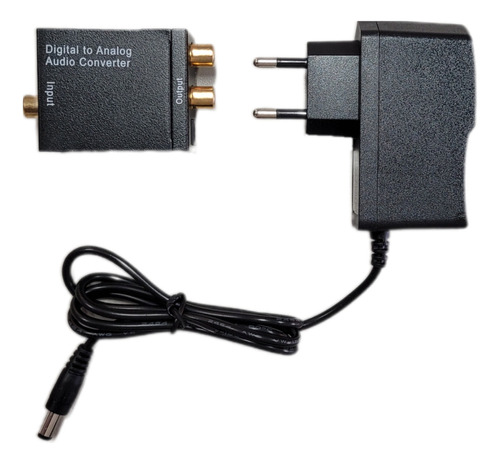 Adaptador Conversor Ótico Toslink E Coaxial Digital Para Rca