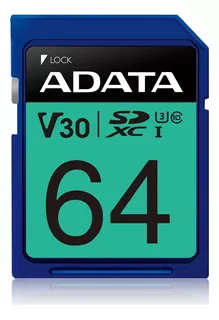 Tarjeta de memoria Adata ASDX64GUI3V30S-R Premier Pro 64GB