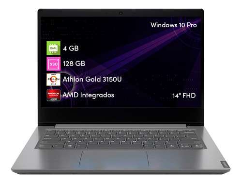 Notebook Lenovo Amd Athlon Gold 4gb 128gb Ssd W10 Pro 14'