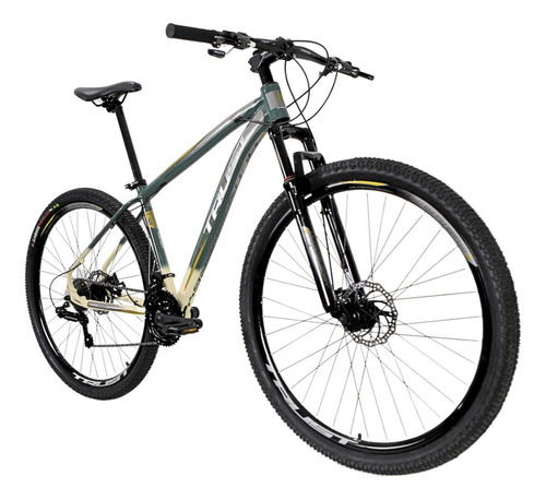 Bicicleta Aro 29 Trust - 24 Vel. Cambios Shimano Cor Verde Exercito/bege Tamanho Do Quadro 19