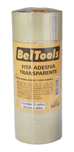 Fita De Empacotamento Beltools 48x40 Transparente 05 Unidade