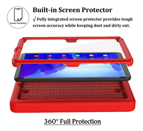 Imagen 3 de 7 de Funda Tirin Para Tablet Galaxy Tab A7