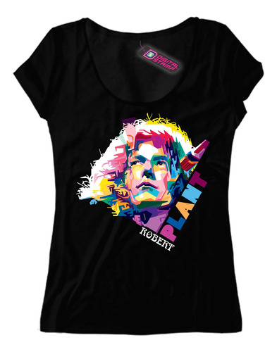 Remera Mujer Robert Plant Led Zeppelin Pop Art 1 Dtg Premium