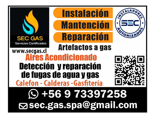 Imagen 5 de 5 de Empresa De Gasfiteria Certificada Sec En Gas