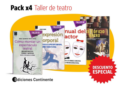 Pack 4 Libros Taller De Teatro