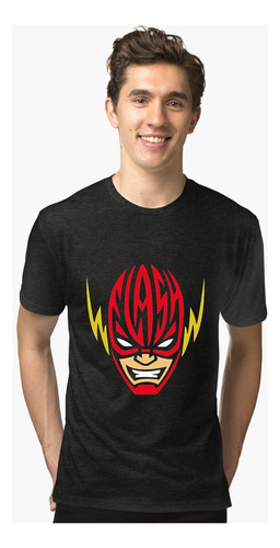 Remera Negra Super Heroes Caras - Unisex - Varios - Moda