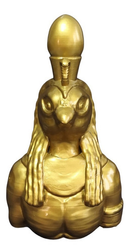 Escultura Busto Deus Rá Egito Impressão 3d Cor Dourado