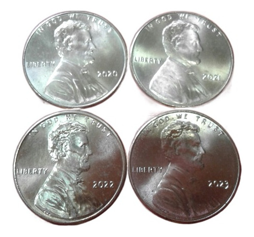 Moeda Usa One Cent Dólar Linconl 2020/21/22/23 Sob/fc