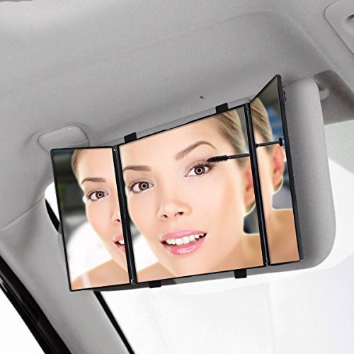 Visera Plegable Del Coche Espejo De Vanity Mirror-zone Tech 