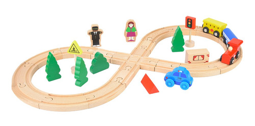 Juguete Multifunción Para Tren, Coche De Madera, Montaje Col
