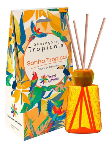 Difusor Varetas 150ml Presenteável Sensações Sonho Tropical