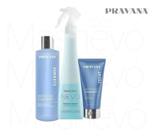 Pravana Intense Therapy Shampoo 325ml + Bifásico + Masc 