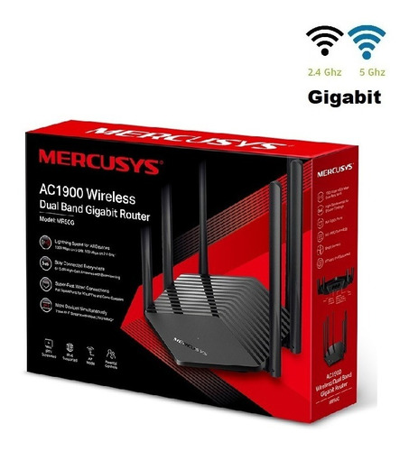 Router Doble Banda Gigabit Mercusys Mr50g Ac1900 Fibra