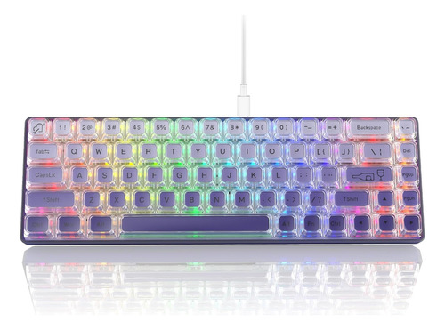 W-k68 60% Cableteclado Mecánico De Juego Hot-swappable