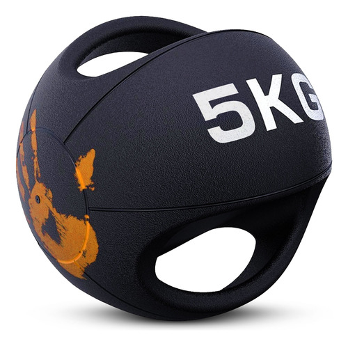 Pelota Balon De Azote Medicinal Crossfit Con Agarres 5kg