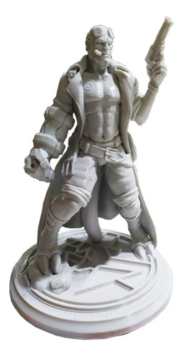 Imagen 1 de 1 de Figura Hellboy Para Pintar Alto 20cm Impresion 3d Pla
