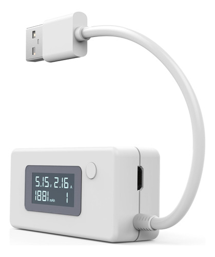 Powerjive Medidor De Voltaje/amperios Usb Probador Mult...