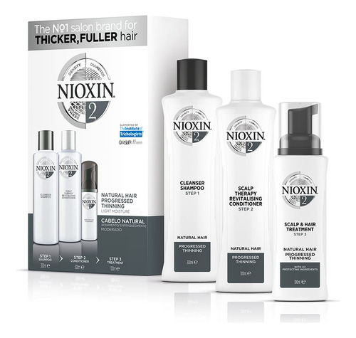 Kit Nioxin Sistema 2 - Shampoo E Cond 300ml + Leavein 100ml