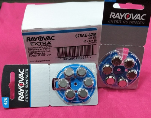Pilas Rayovac Extra Advance Para Aparatos Auditivos.blister6