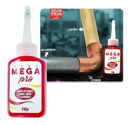 Imagem 3 de 6 de 2 Solda Fria Mega Pro E 1 Alumax Verde Evaporador Geladeira